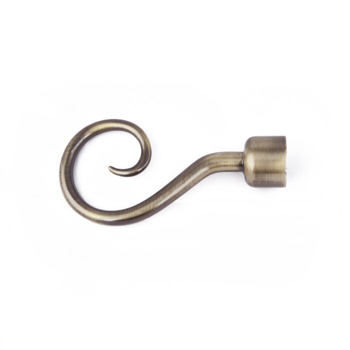 Cap ornamental GANCIO pentru galerii PRESTIGE25, diametru 25mm, Antik