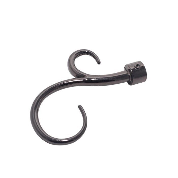 Cap ornamental FLAVIA pentru galerii STYLUS19, diametru 19mm, Onyx