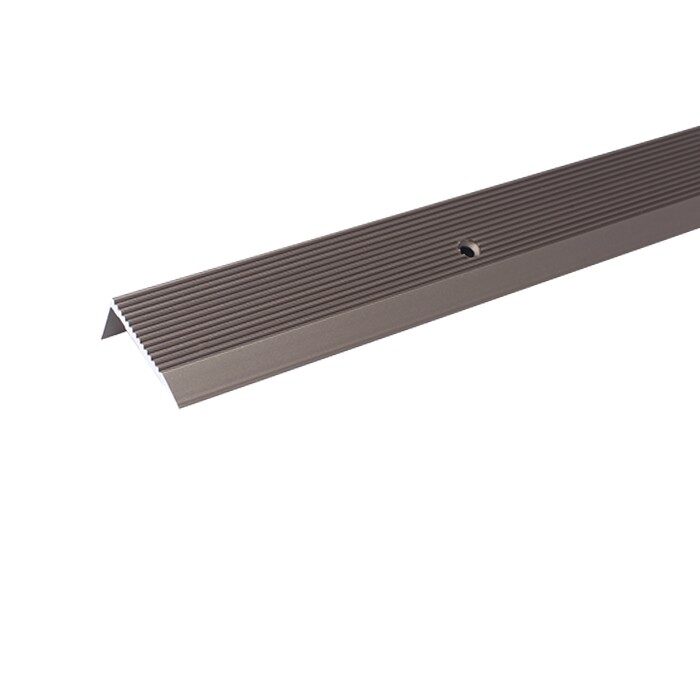 P5, Profil striat din aluminiu pentru trepte 1,8 m, Champagne Matt