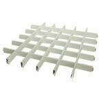 подвесные потолки Грильято с решётчатой структуры белые